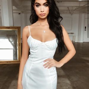 TIGER MIST ELSIE DRESS in White XS